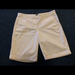White J Crew Bermuda shorts